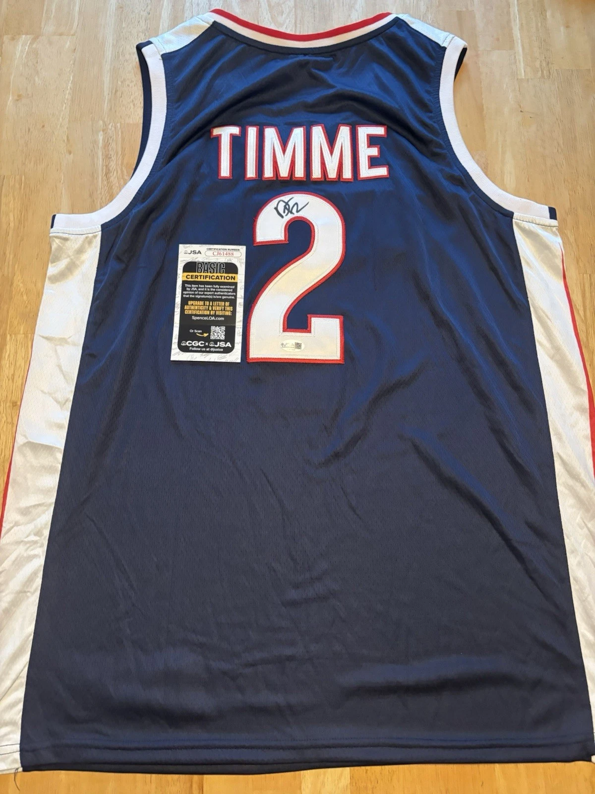 Drew Timme Signed Autographed Gonzaga Bulldogs Jersey Jsa Coa