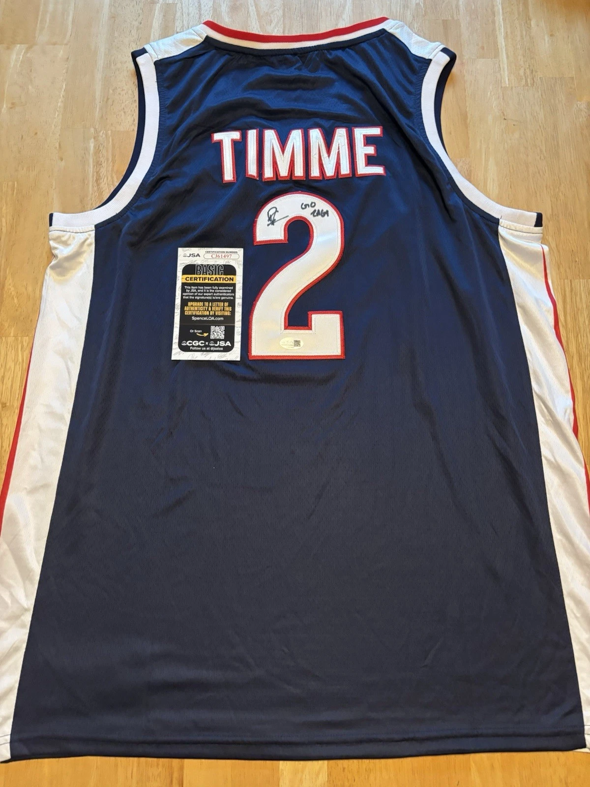Drew Timme Signed Autographed Inscribed Gonzaga Bulldogs Jersey Jsa Coa