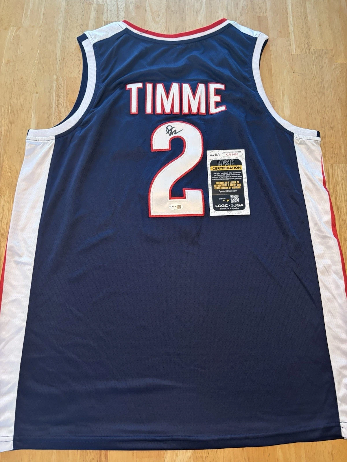 Drew Timme Signed Autographed Gonzaga Bulldogs Jersey Jsa Coa
