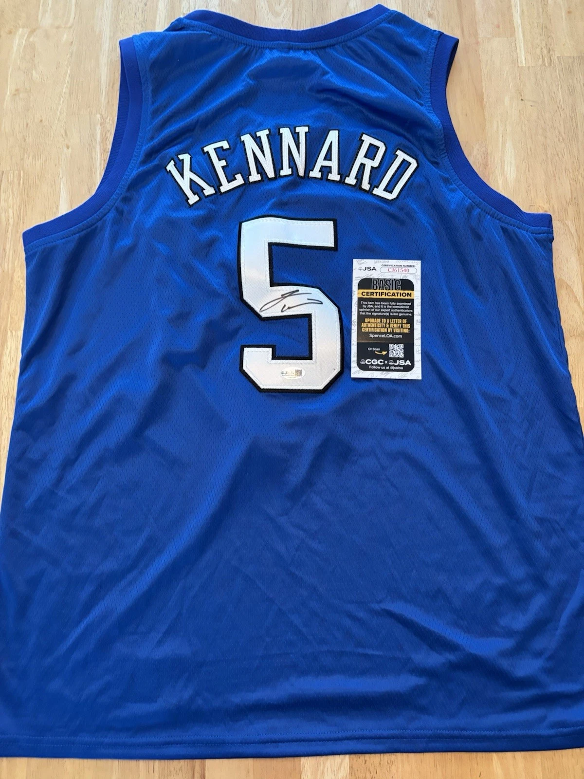 Luke Kennard Signed Autographed Duke Blue Devils Jersey . JSA Coa