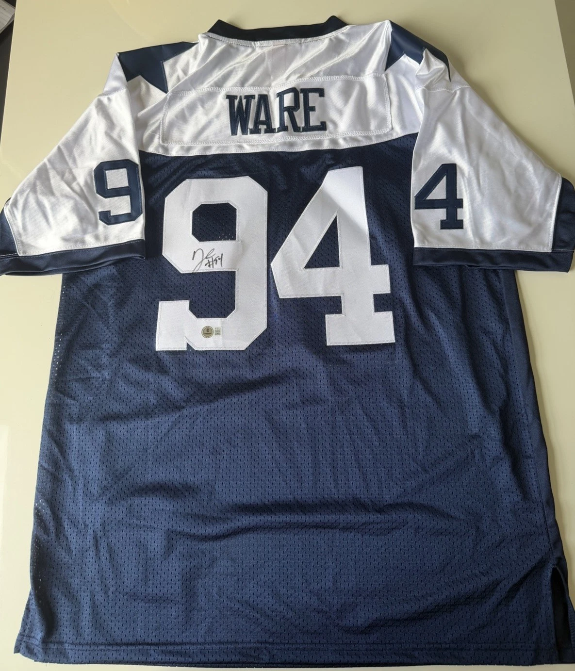 DeMarcus Ware Dallas Cowboys Autographed Jersey Legend HOF Beckett BAS