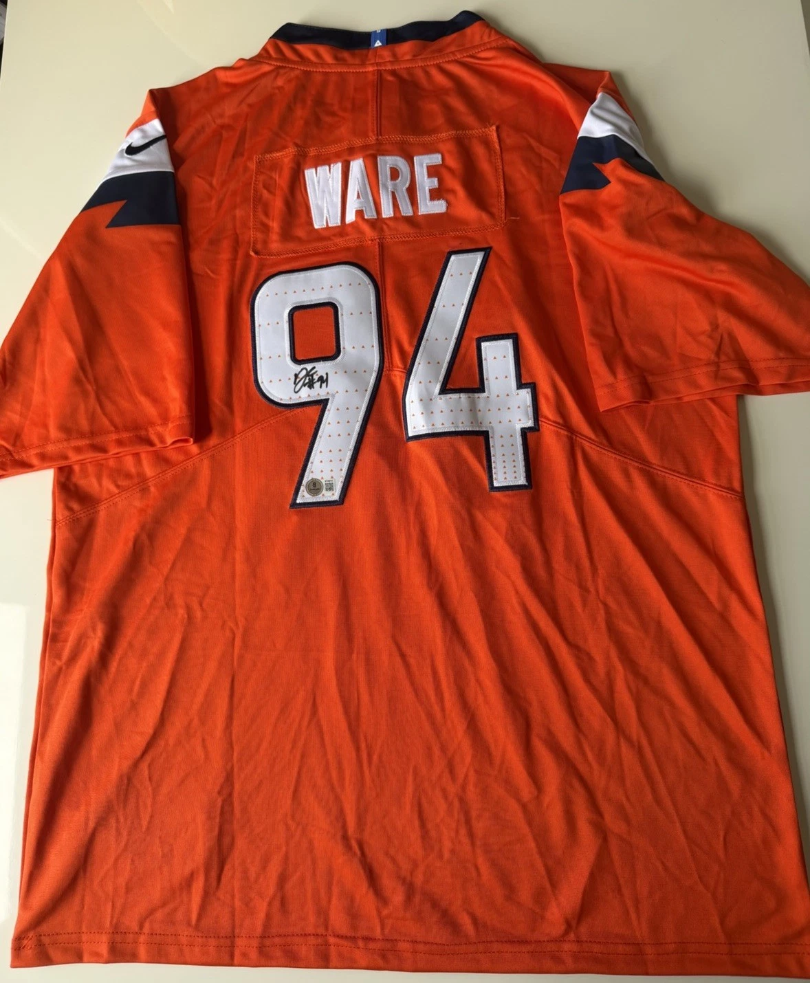DeMarcus Ware Denver Broncos Autographed Jersey Legend HOF Beckett BAS