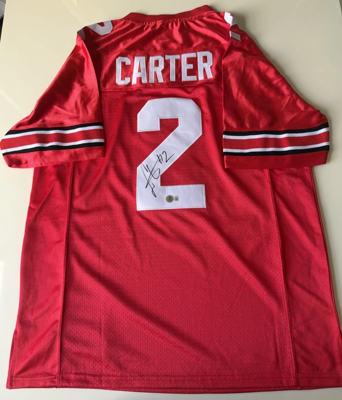 Cris Carter Ohio State Autographed Jersey Vikings Star Beckett BAS