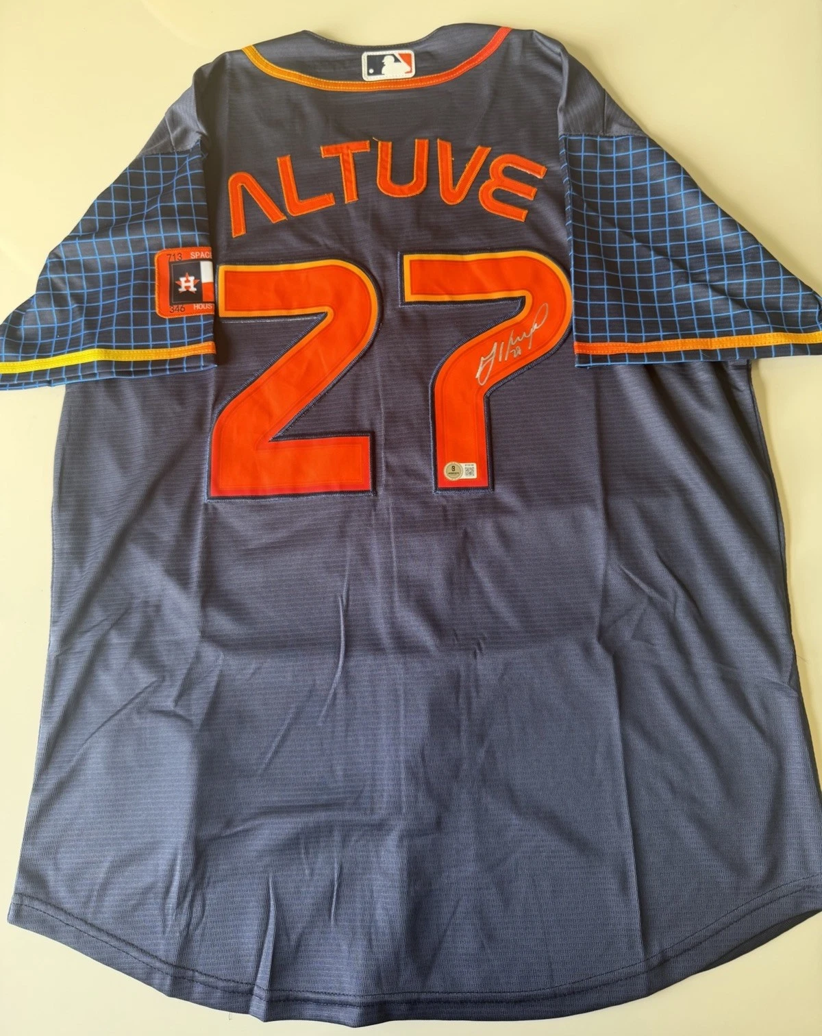 Jose Altuve Houston Astros Autographed Jersey Rare Star Beckett BAS