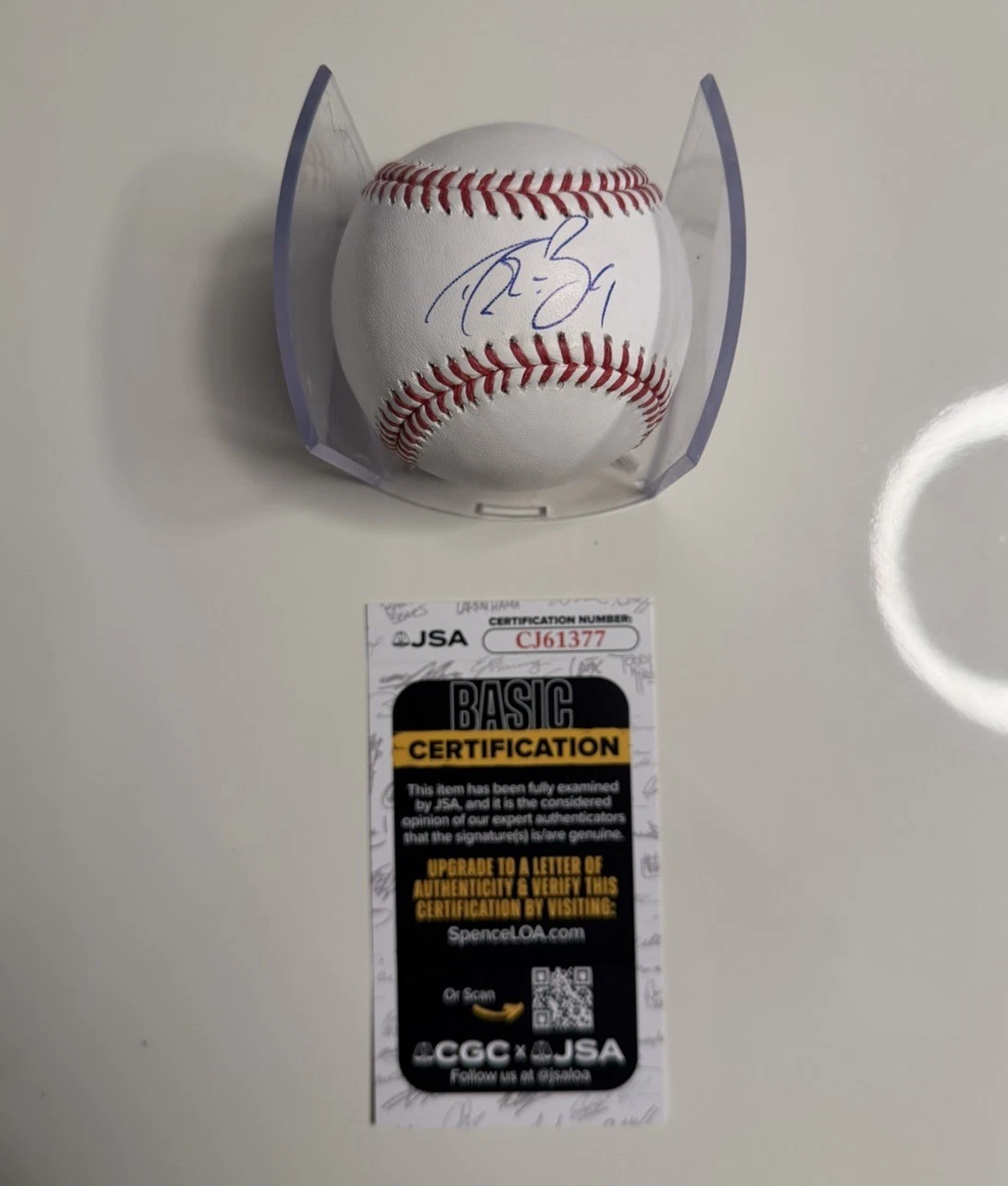 Drew Brees New Orleans Saints Autographed Baseball Rare Star JSA COA