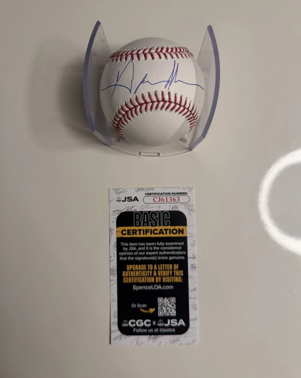 Gavin Newsom California Governor Autographed Baseball Politician JSA COA
