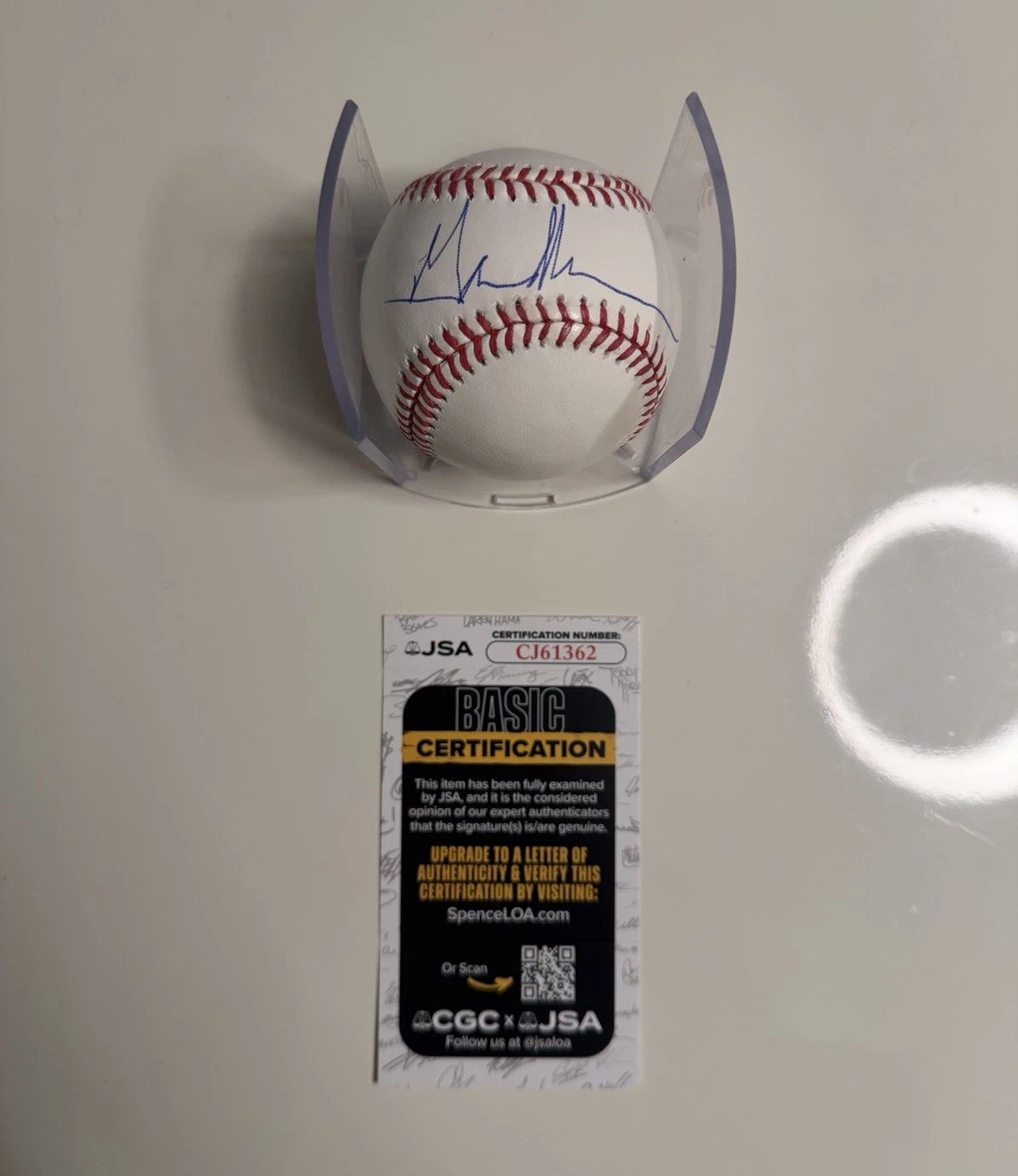 Gavin Newsom California Governor Autographed Baseball Politician JSA COA