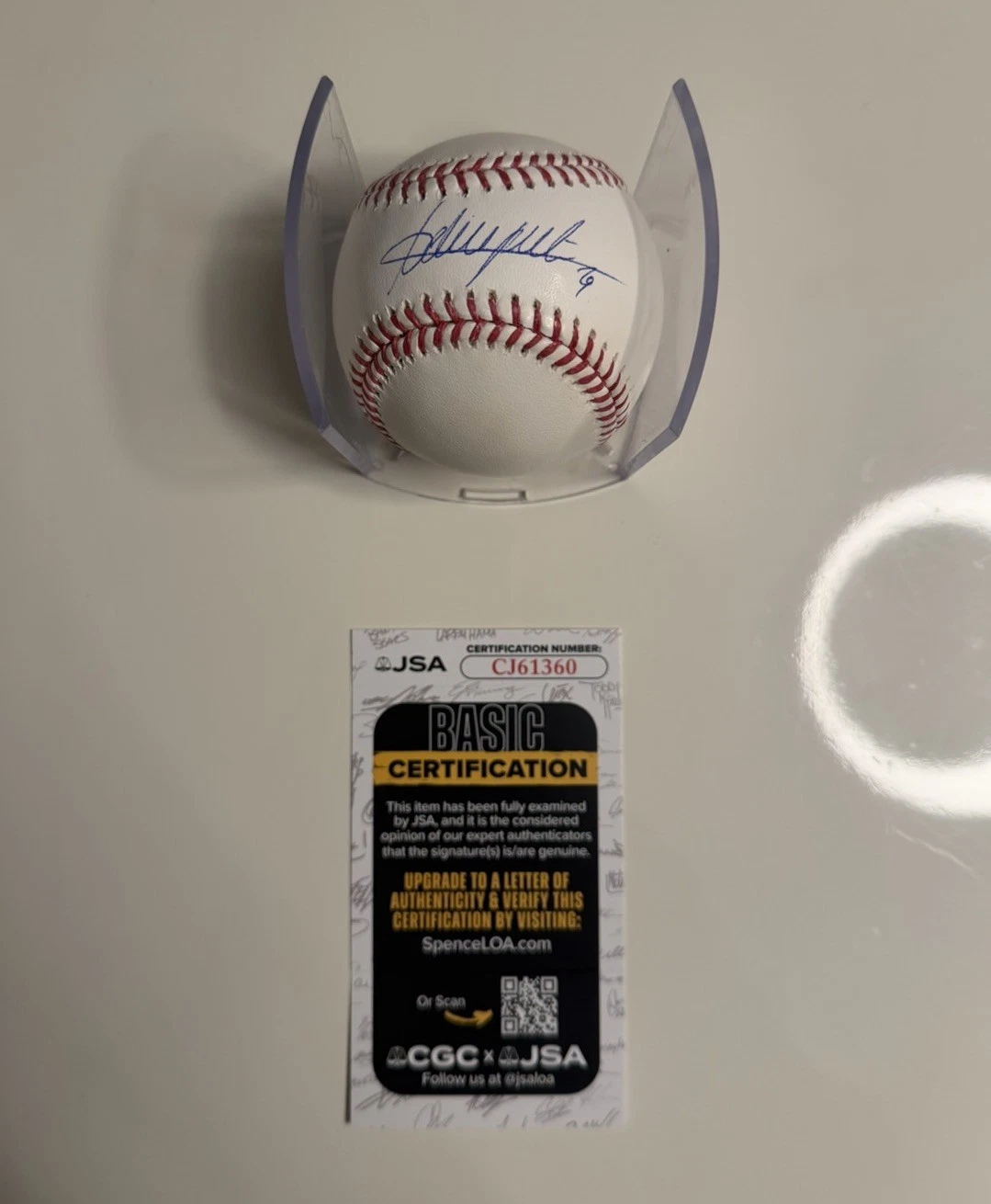 Adrian Beltre Texas Rangers Autographed Baseball JSA COA