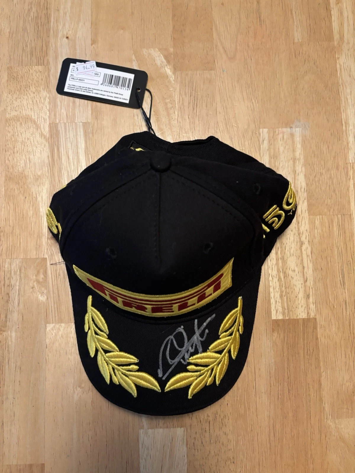 Mika Hakkinen Signed Autographed  Authentic F1 Hat Pirelli McLaren BAS COA