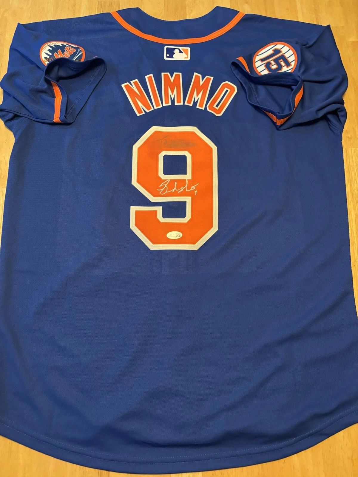 Brandon Nimmo Signed Autographed New York Mets Jersey JSA COA. Read!!