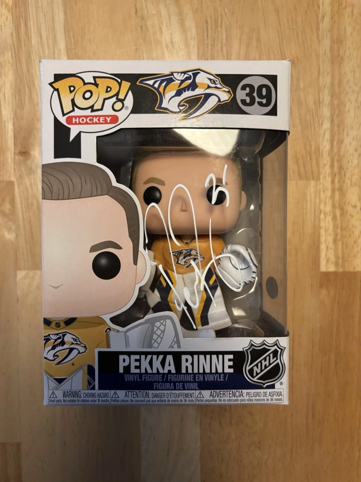 Pekka Rinne Signed Autographed Nashville Predators Hockey Funko Pop. JSA Coa