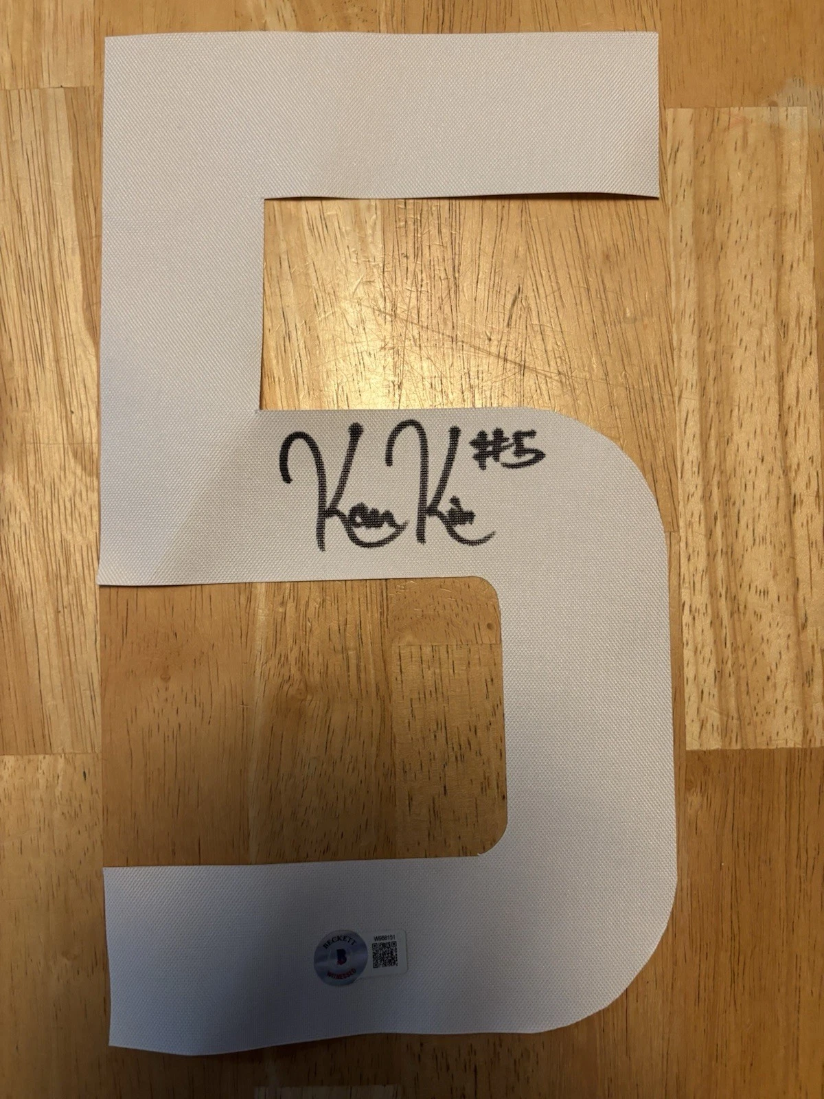 Kamren Kinchens Autographed Signed Jersey Number. LA Rams. Hurricanes. Beckett