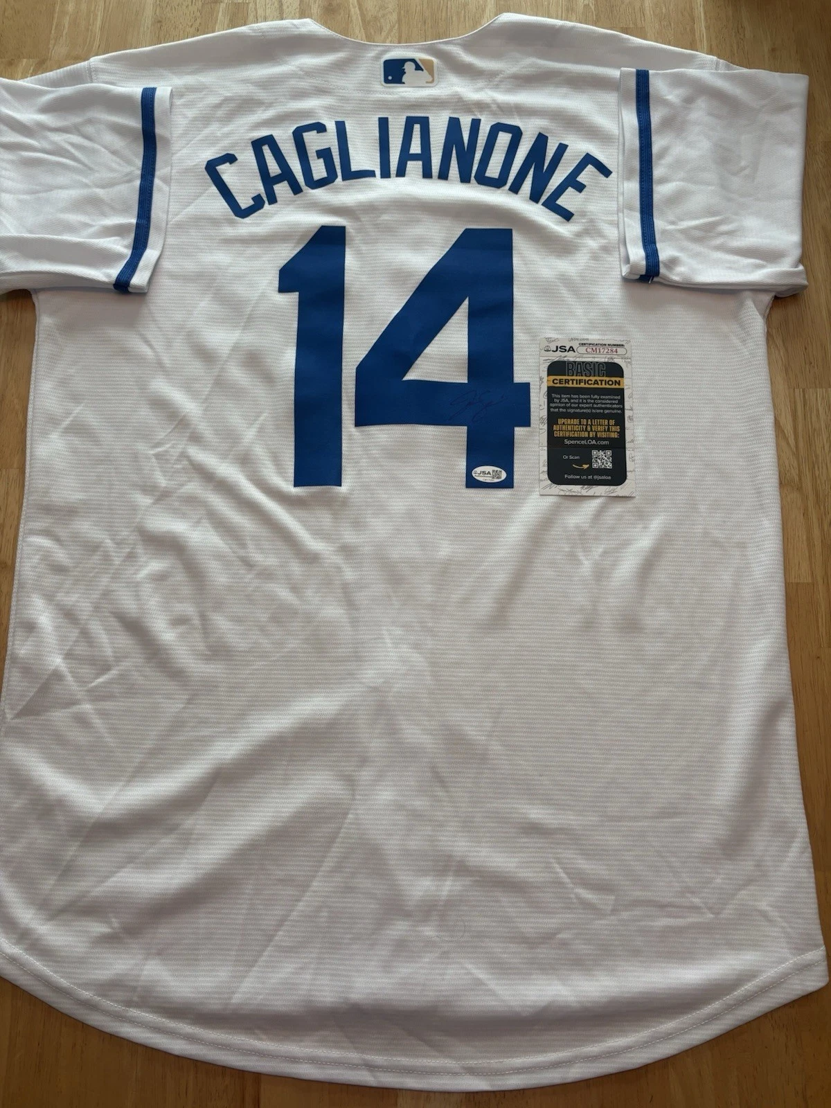 Jac Caglianone Signed Autographed Kansas City Royals Jersey. JSA Coa