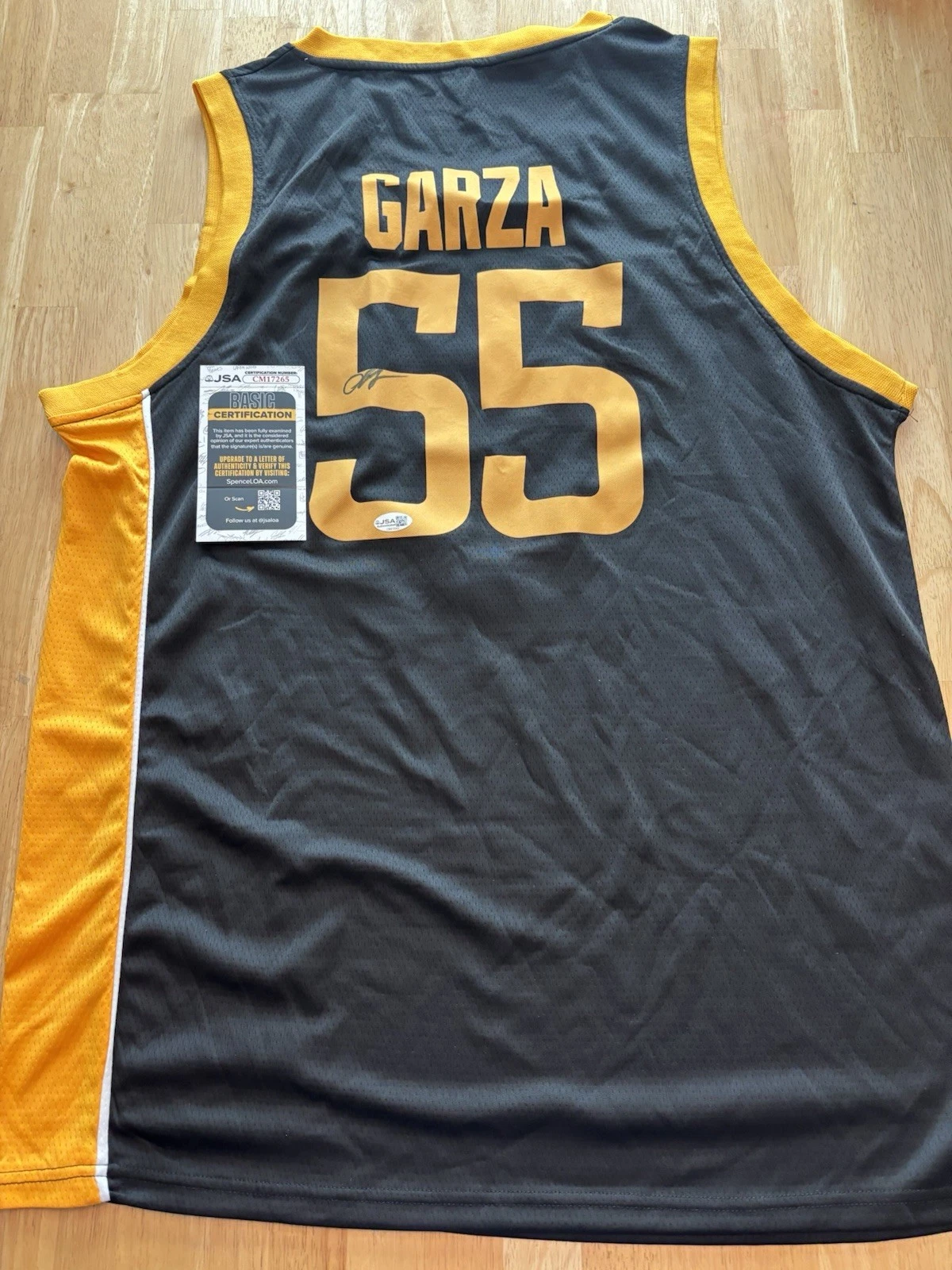 Luka Garza Signed Autographed Iowa Hawkeyes NCAA Jersey RARE. JSA Coa. Celtics