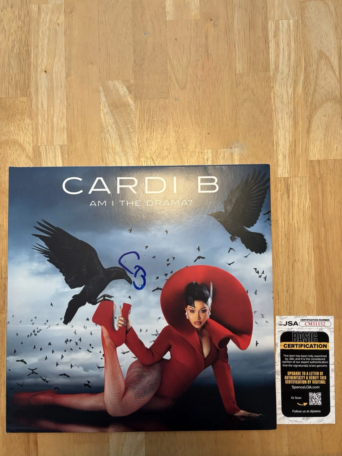 Cardi B Signed Autographed “ Am I The Drama?” Vinyl. JSA Coa