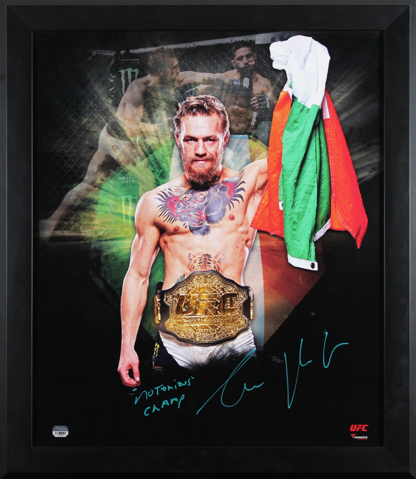 Conor McGregor Authentic Signed Framed 20x24 Photo Fanatics #0570535