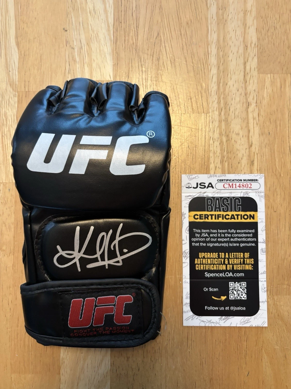 Kayla Harrison Signed Autographed UFC Glove Jsa Coa