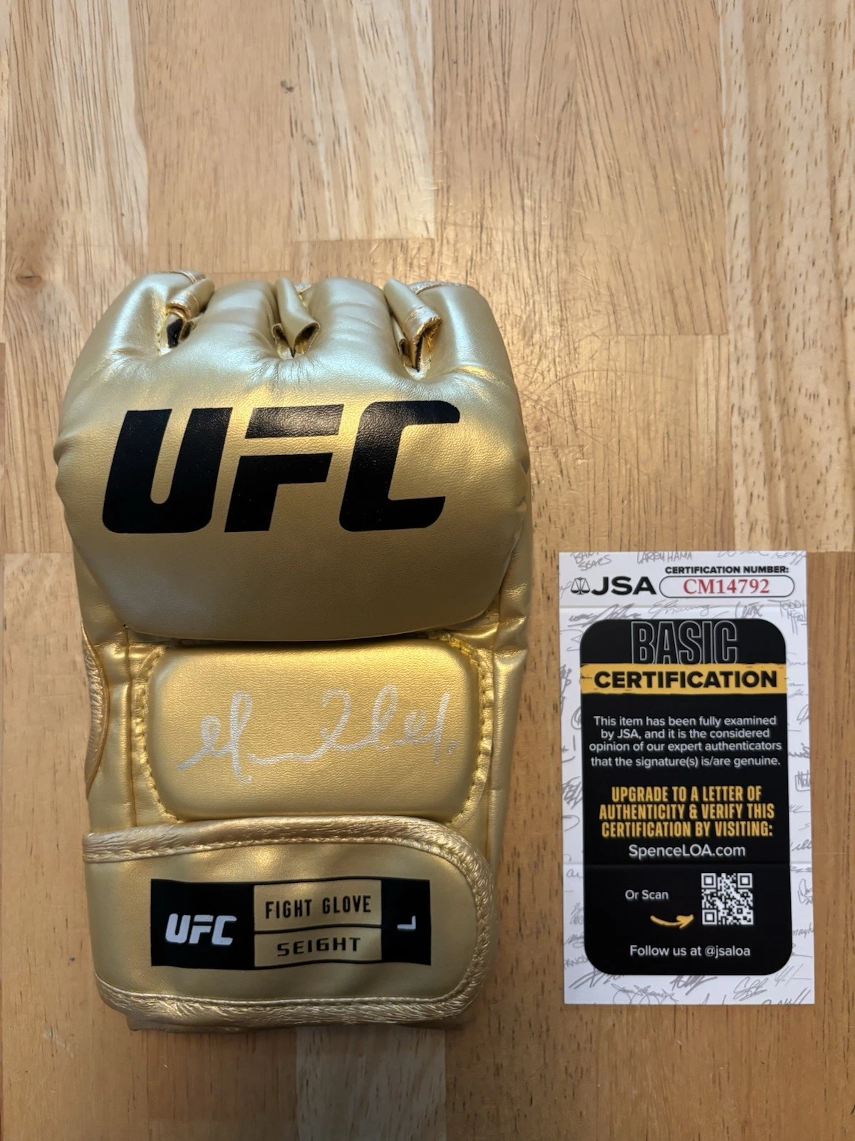 Marquel Mederos SIGNED AUTOGRAPHED Golf UFC GLOVE MMA FIGHTER JSA