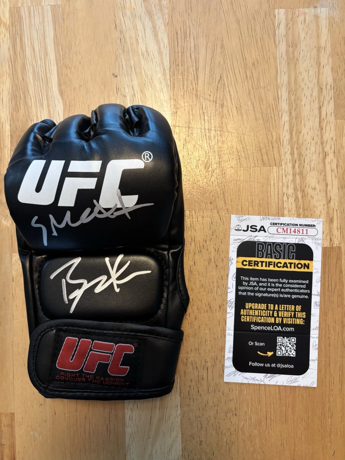 Benson Smooth Henderson Signed UFC MMA Glove JSA Coa Autographed