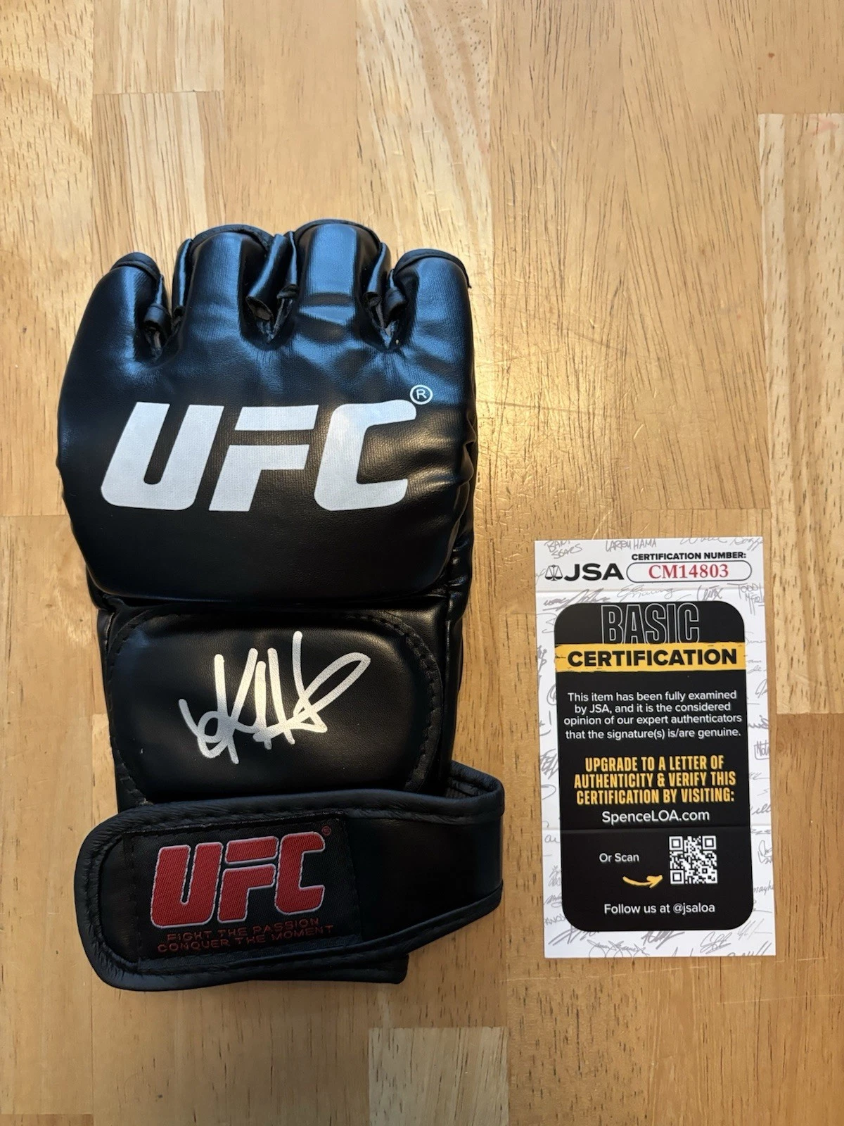 Kayla Harrison Signed Autographed UFC Glove Jsa Coa