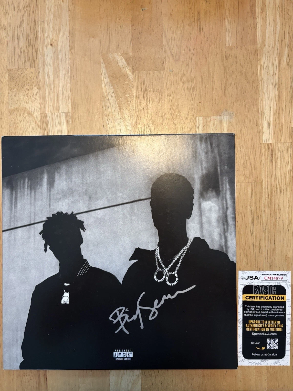 BIG SEAN SIGNED DOUBLE OR NOTHING LP VINYL RECORD ALBUM JSA COA