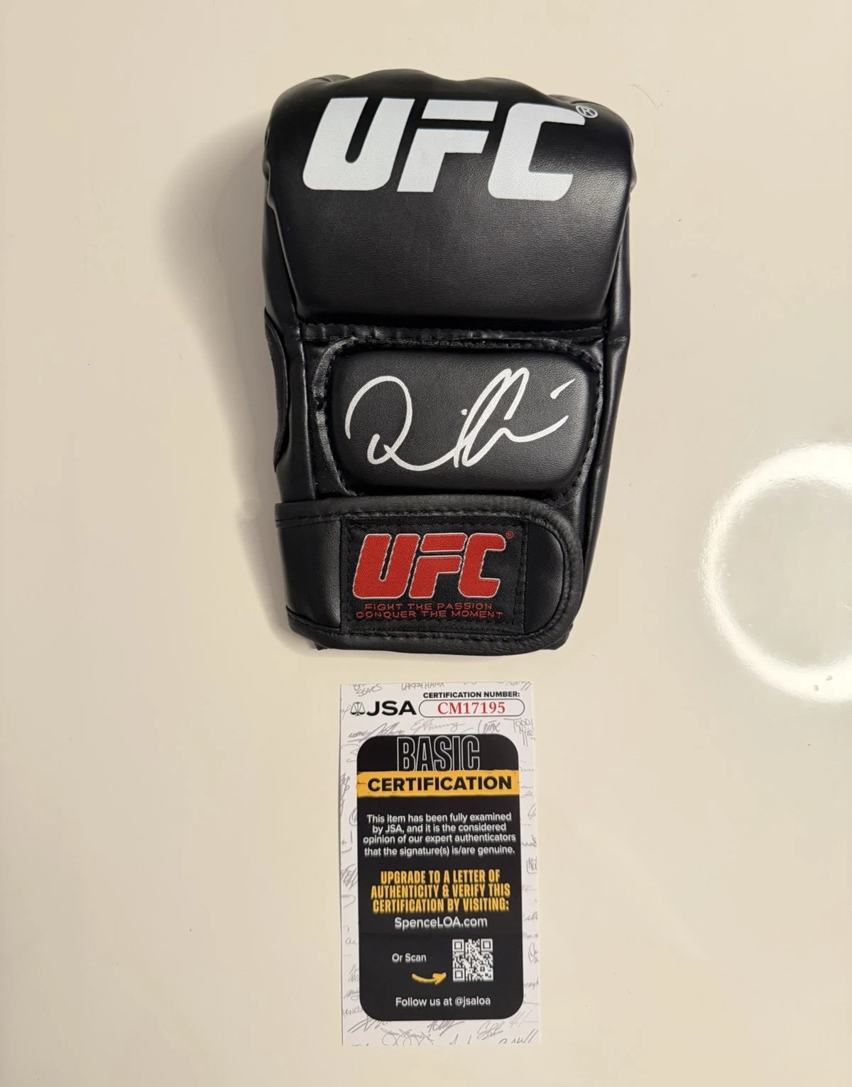 Daniel Cormier Autographed UFC Glove MMA Rare Champ JSA COA
