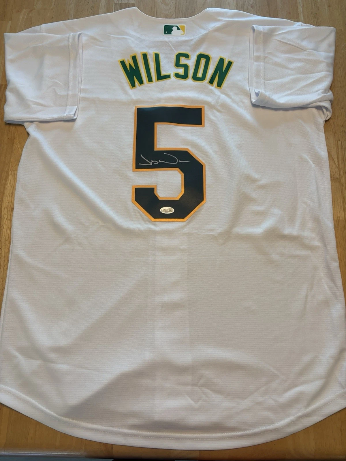 Jacob Wilson Signed Autographed Oakland  Athletics Jersey. JSA Coa