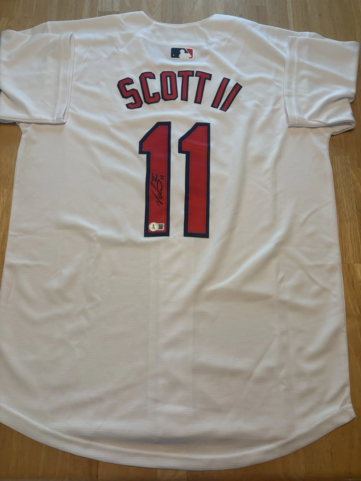 Victor Scott II St Louis Cardinals Autographed Signed Jersey Beckett Coa