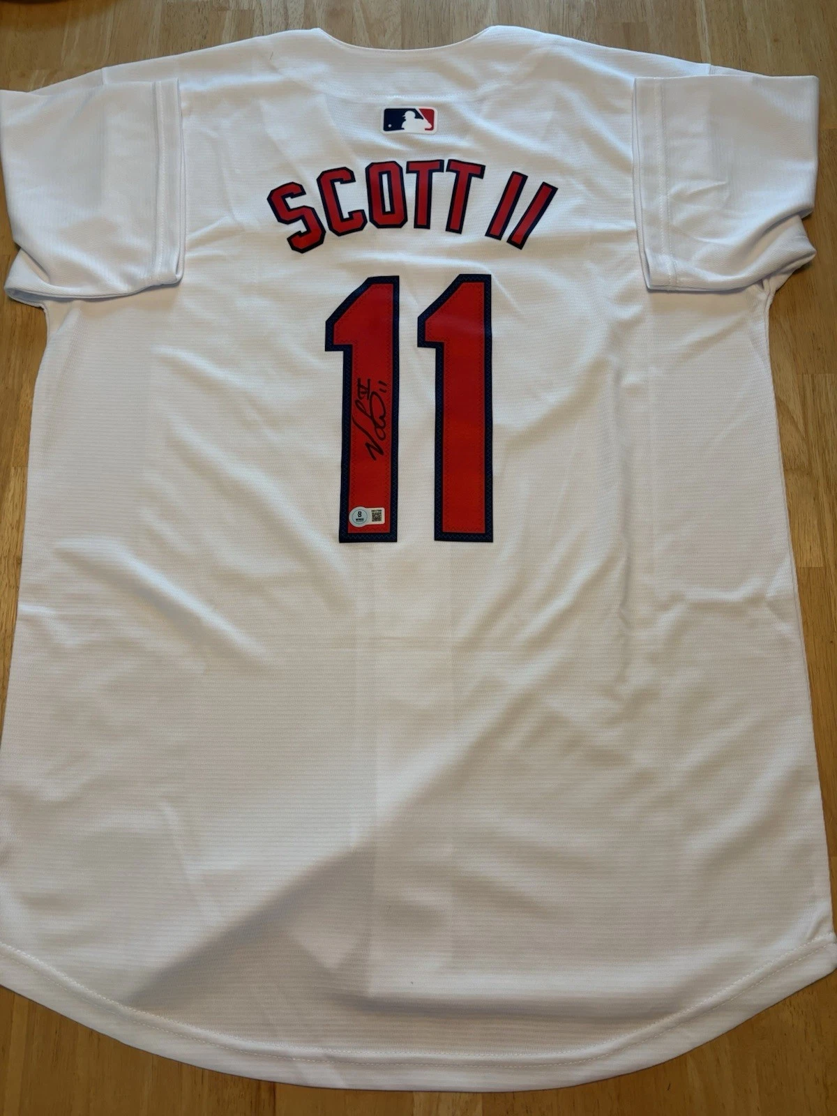 Victor Scott II St Louis Cardinals Autographed Signed Jersey Beckett Coa