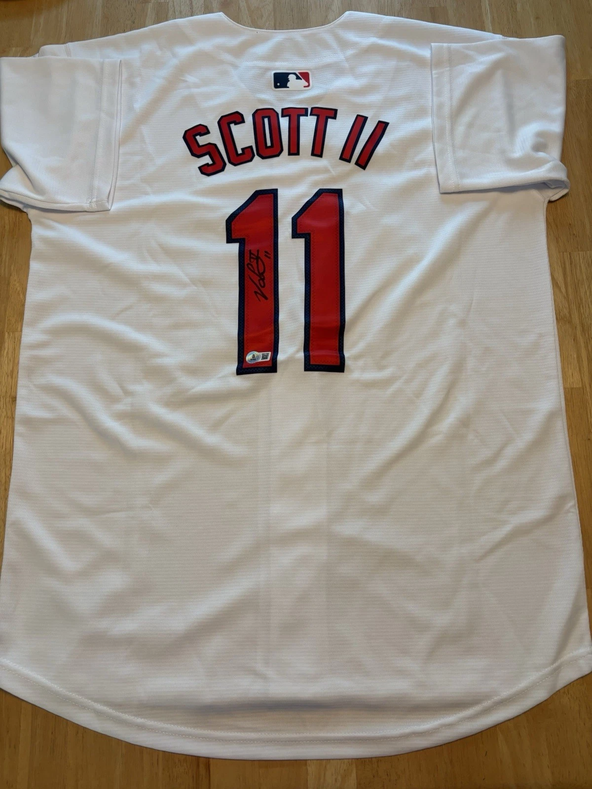 Victor Scott II St Louis Cardinals Autographed Signed Jersey Beckett Coa