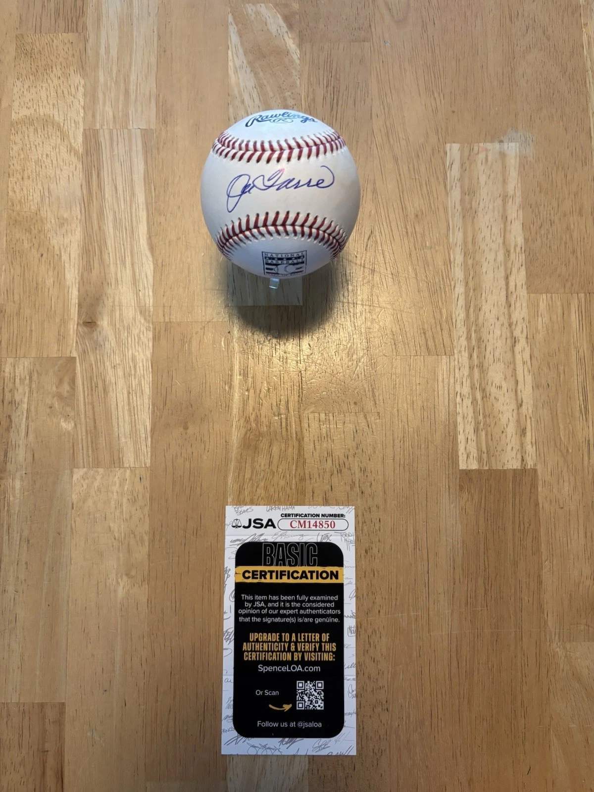 Joe Torre Signed Autographed HOF Baseball. JSA Coa