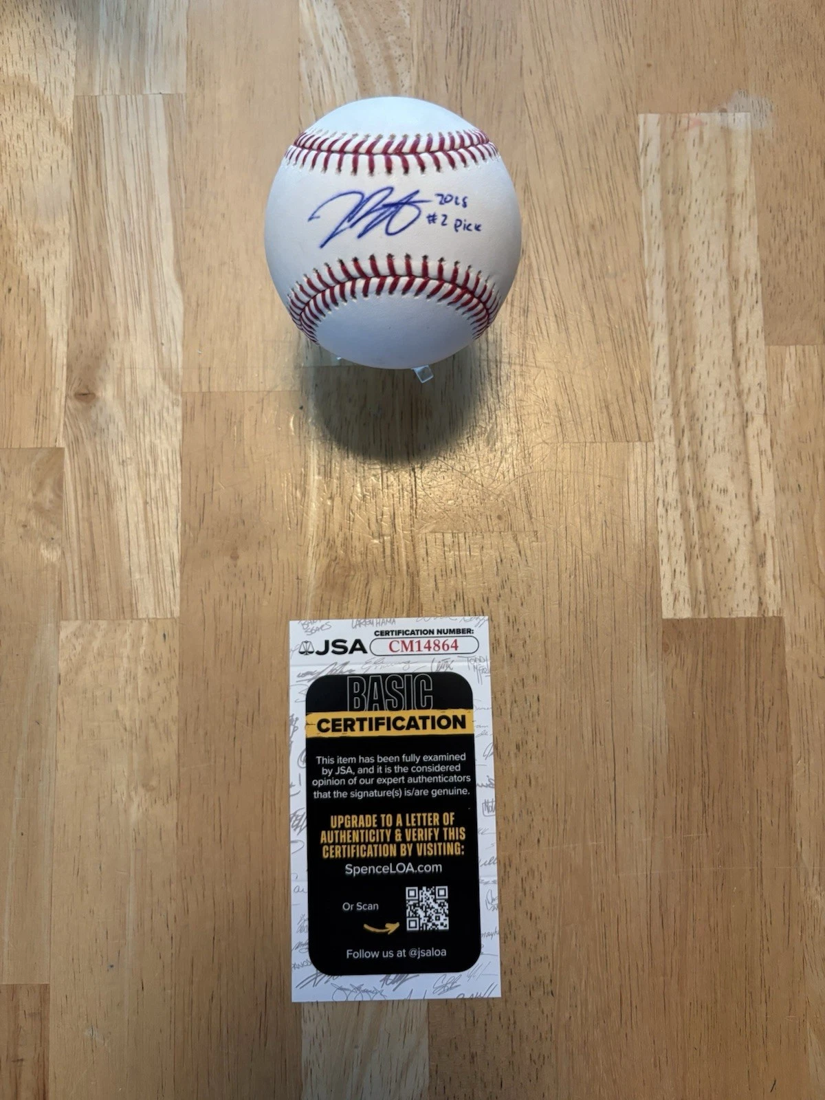 Joey Bart Signed Autographed Inscribed Rawlings Official MLB Baseball JSA Coa