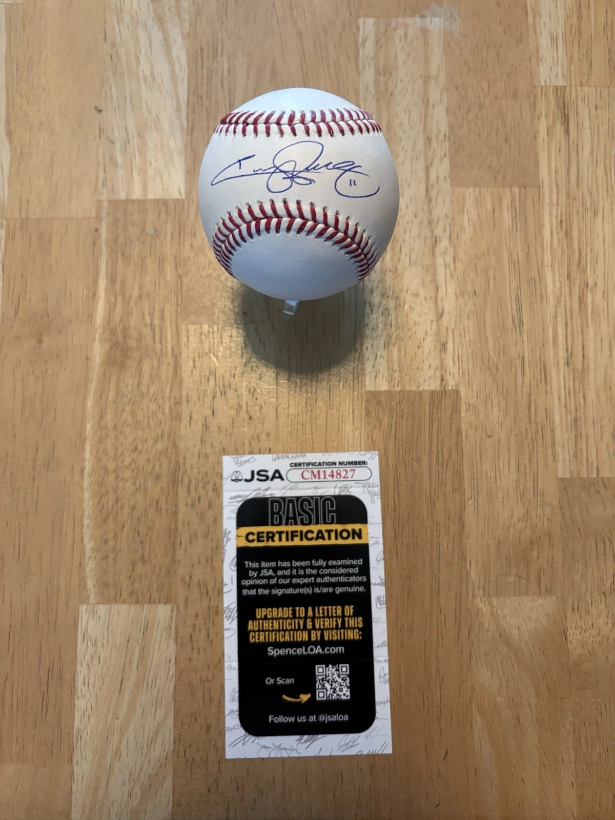 Jimmy Rollins Philadelphia Phillies Signed Autographed MLB Baseball JSA Coa