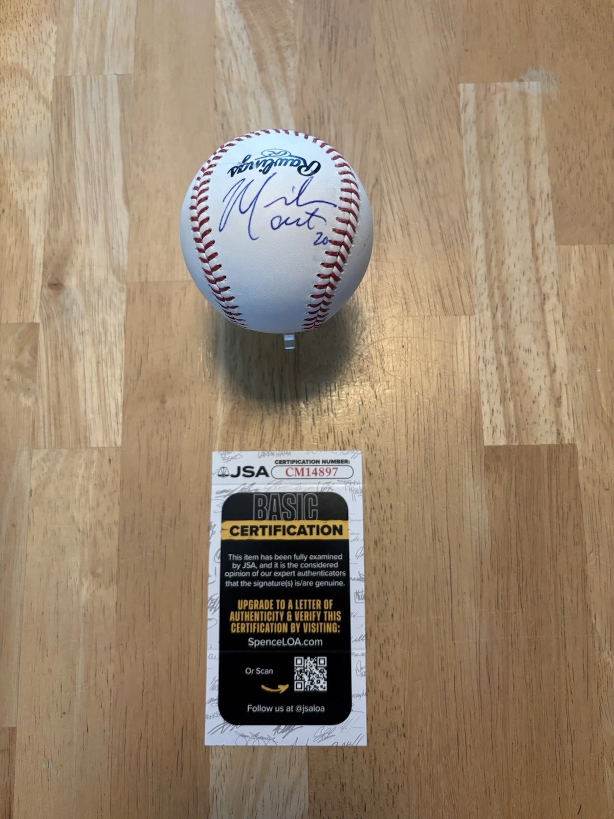 MILES MASTROBUONI AUTOGRAPHed Signed  BASEBALL JSA Coa