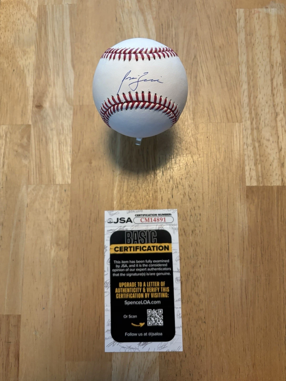 Jose Berrios Signed Autographed Baseball JSA Coa