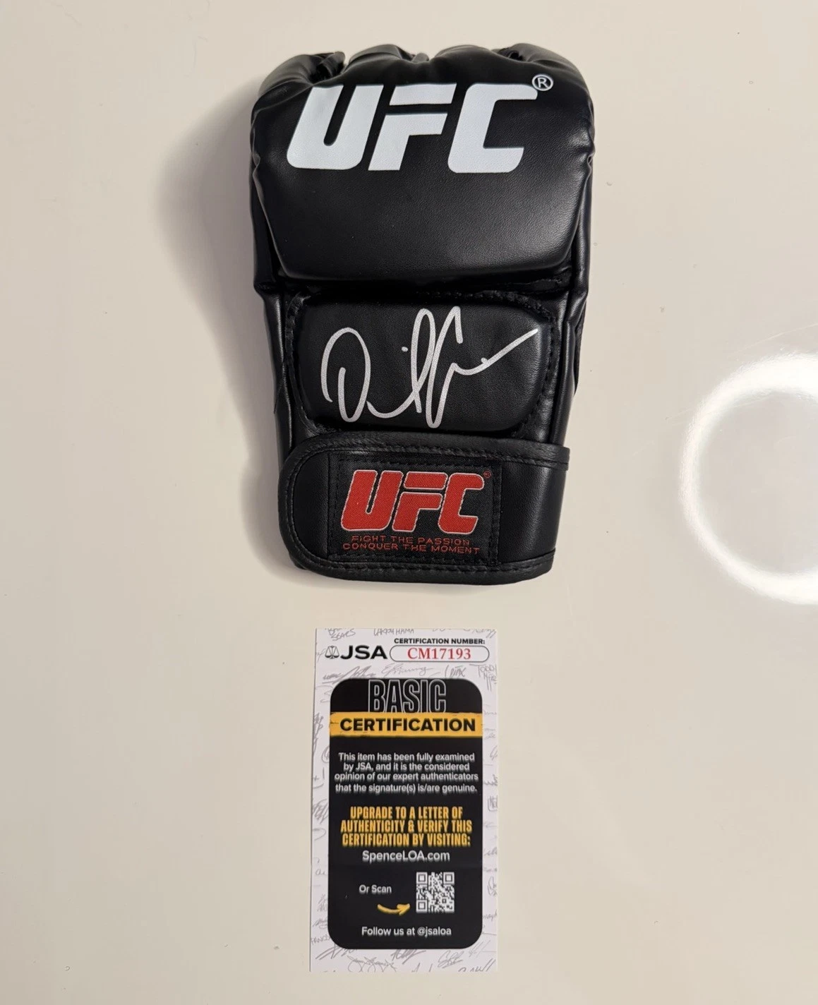 Daniel Cormier Autographed UFC Glove MMA Rare Champ JSA COA