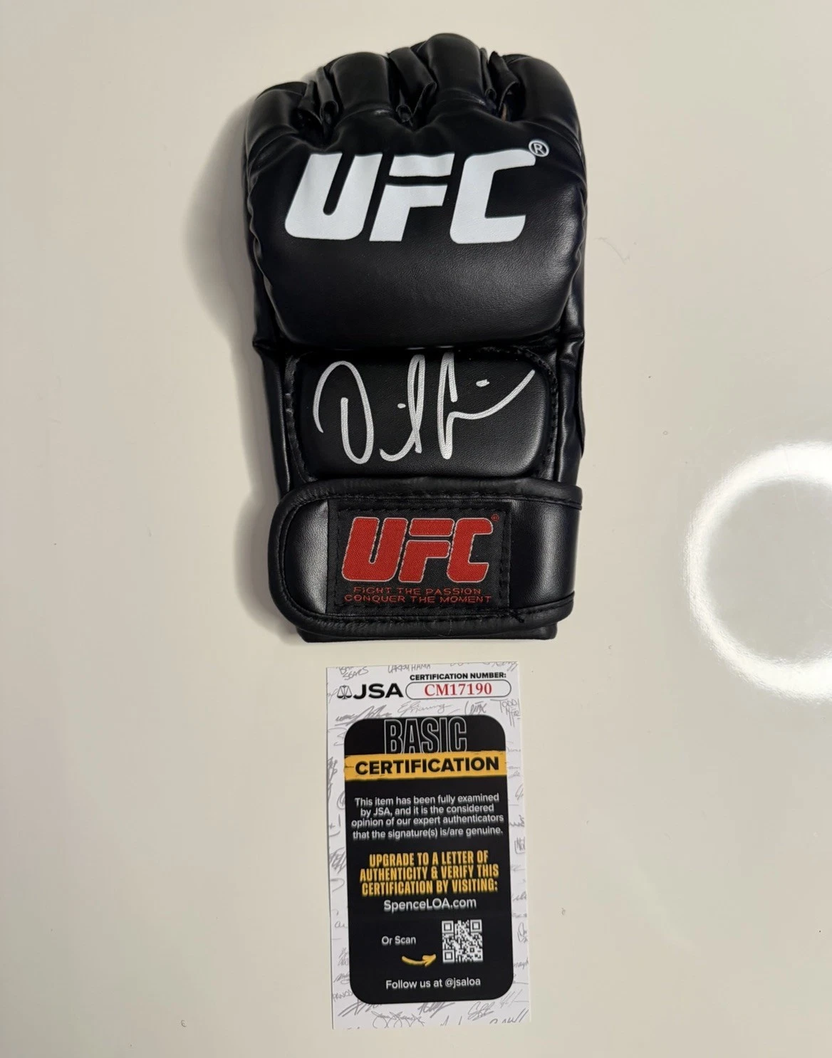 Daniel Cormier Autographed UFC Glove MMA Rare Champ JSA COA