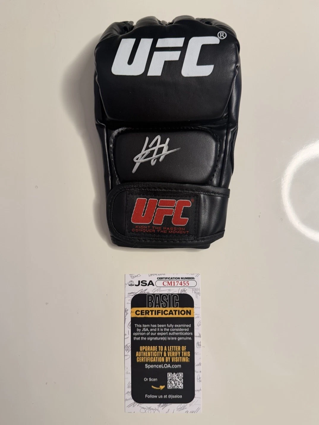 Josh Hokit Autographed UFC Glove MMA Rare JSA COA