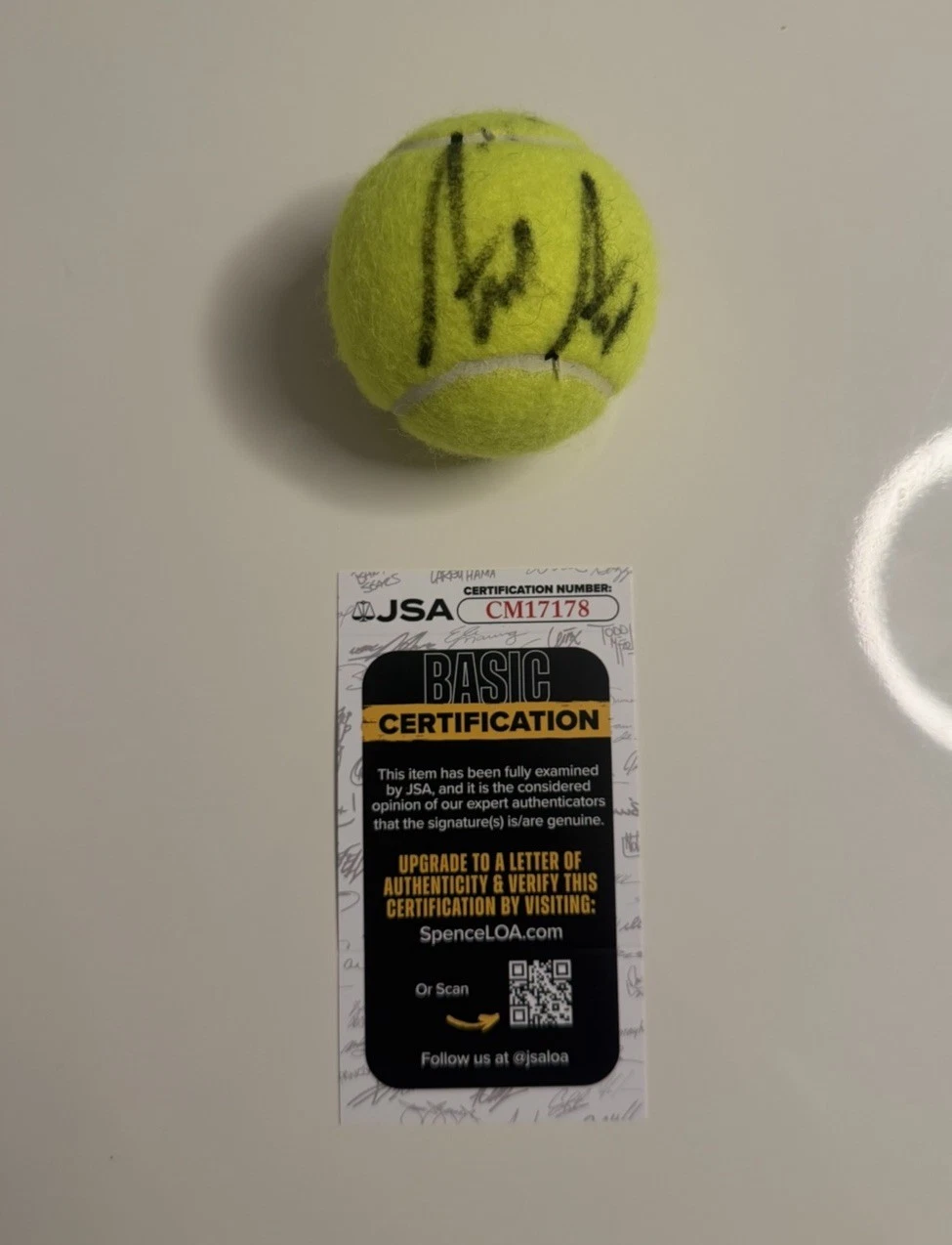 Andre Agassi Autographed Penn Tennis Ball Star JSA COA
