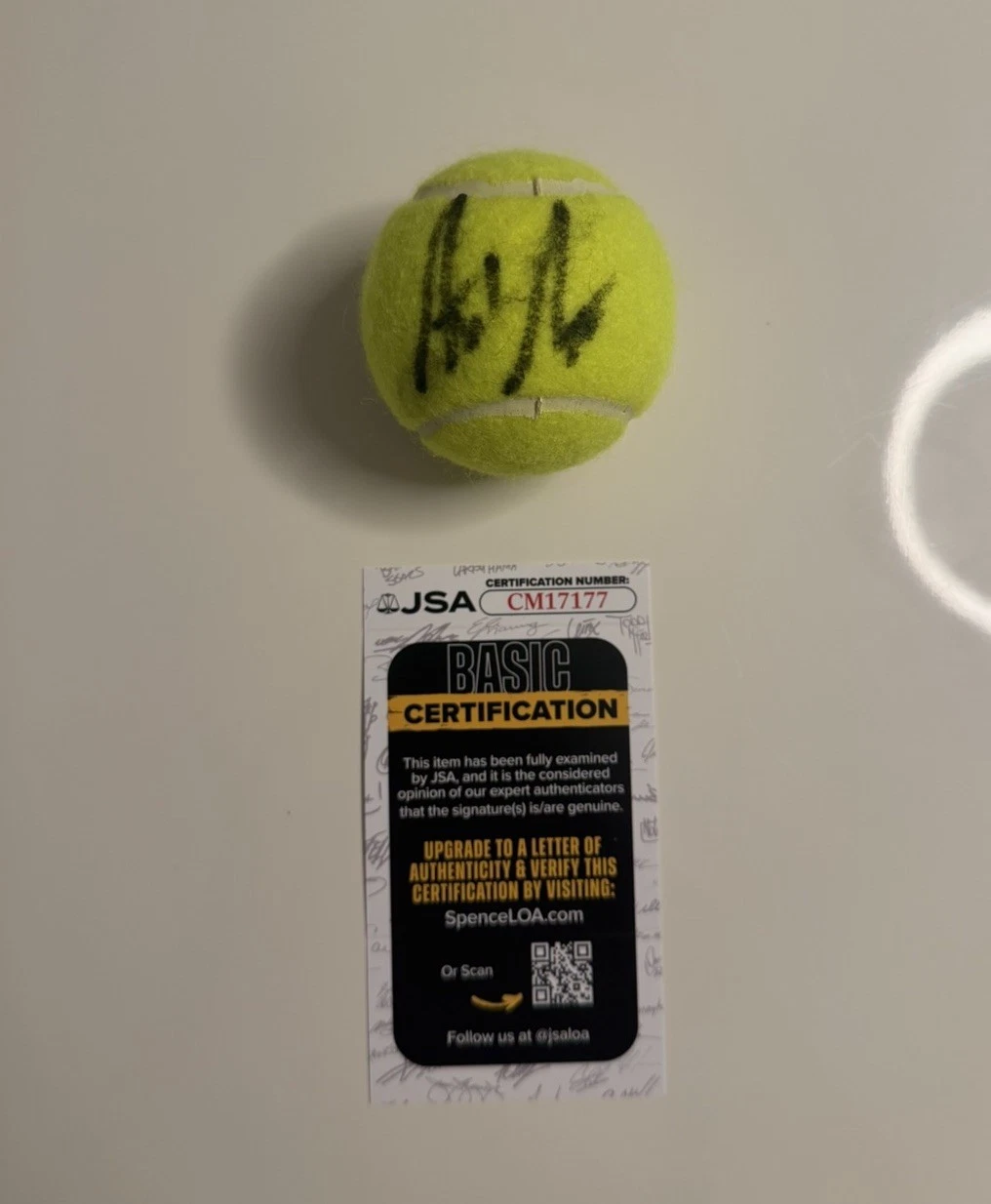 Andre Agassi Autographed Penn Tennis Ball Star JSA COA