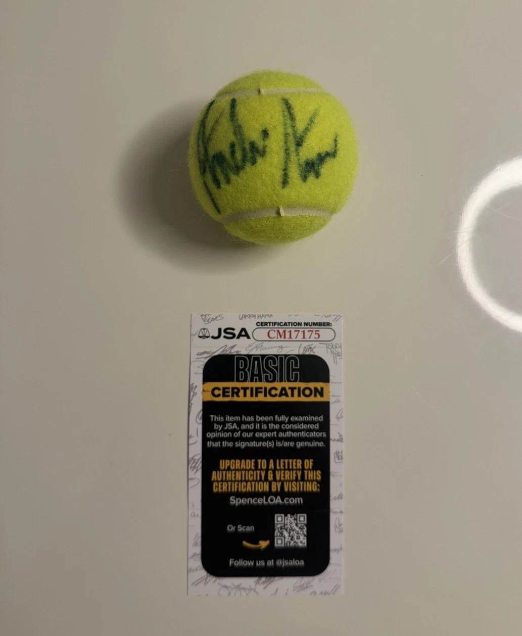 Andre Agassi Autographed Penn Tennis Ball Star JSA COA