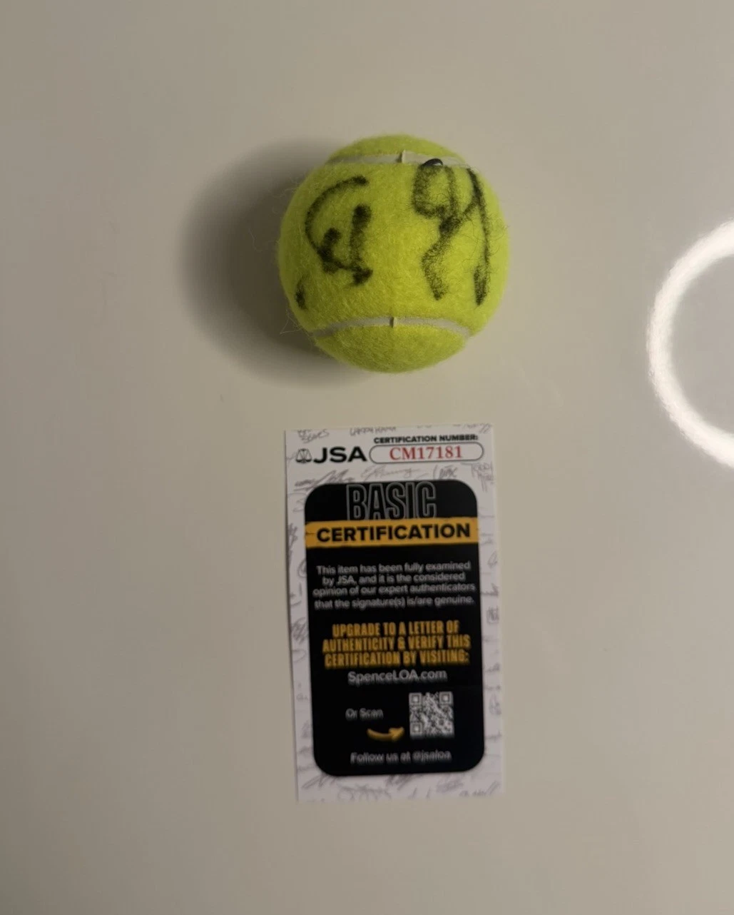 Steffi Graf Autographed Penn Tennis Ball Star JSA COA