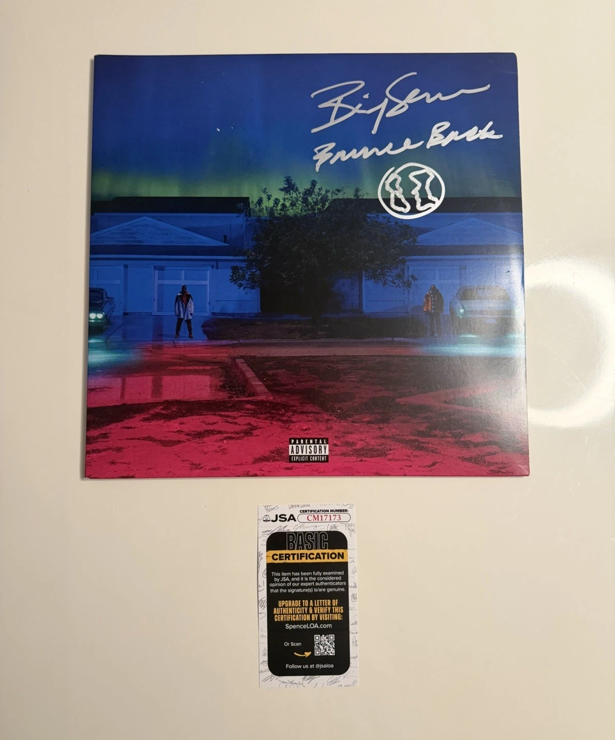 Big Sean “I Decided.” Autographed Vinyl Record Inscribed “Bounce Back” JSA COA