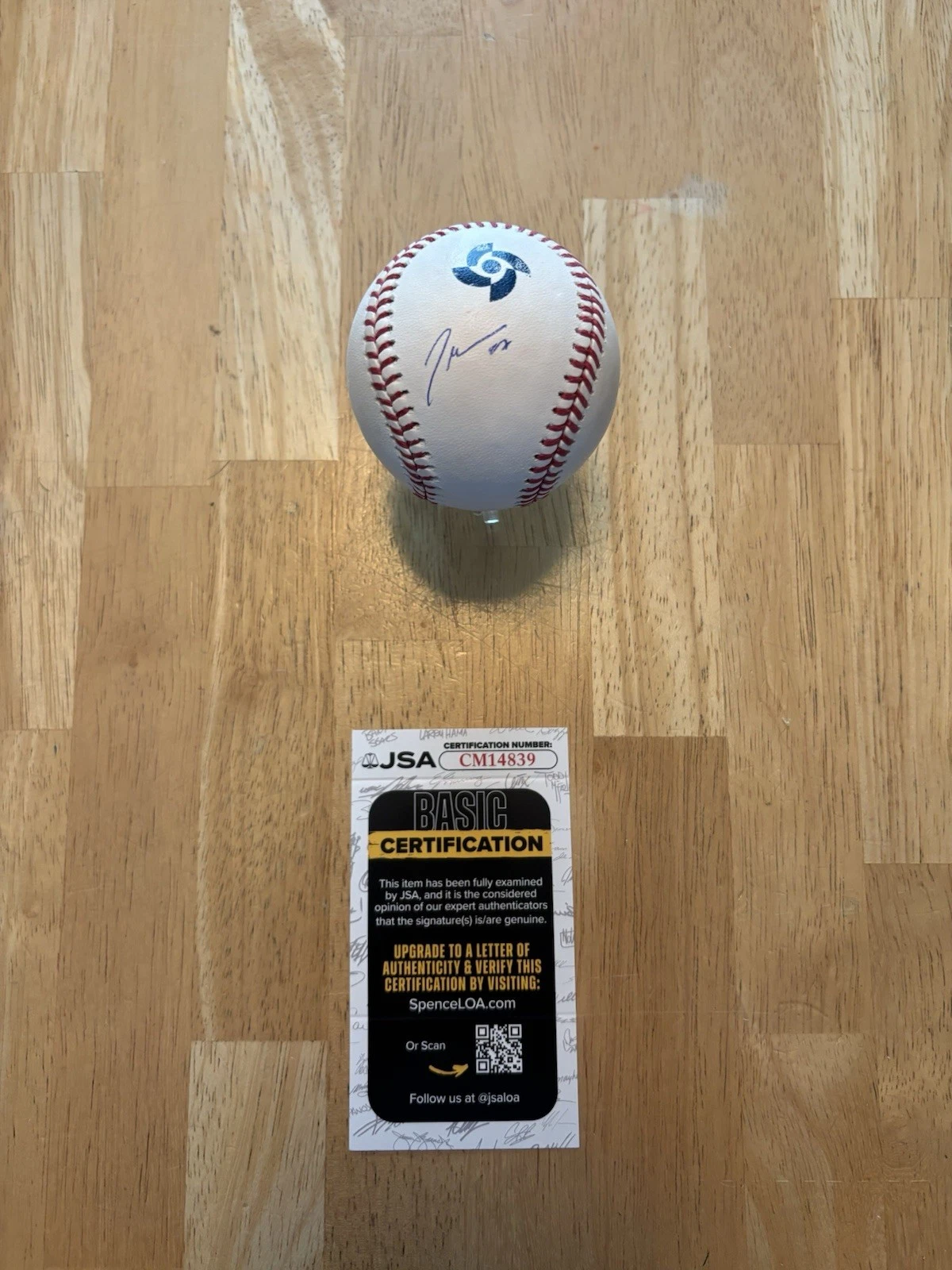 JAKOB MARSEE Signed Autographed 2026 WBC Baseball Miami Marlins. JSA Coa