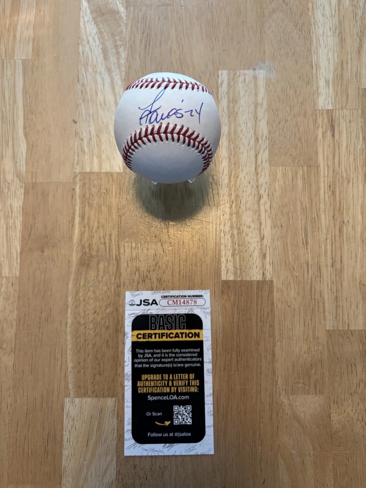 Lazaro Montes Signed Autographed ROMLB Baseball JSA COA Seattle Mariners