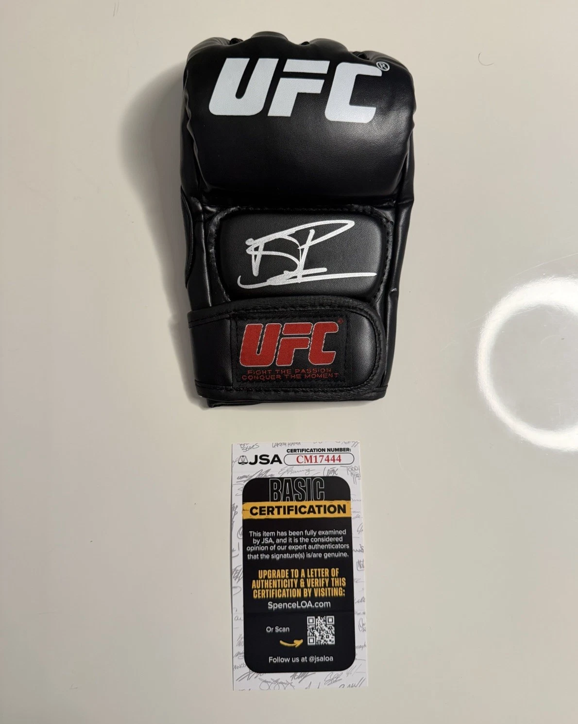 Jiri Prochazka Autographed UFC MMA Glove Champ Rare JSA COA