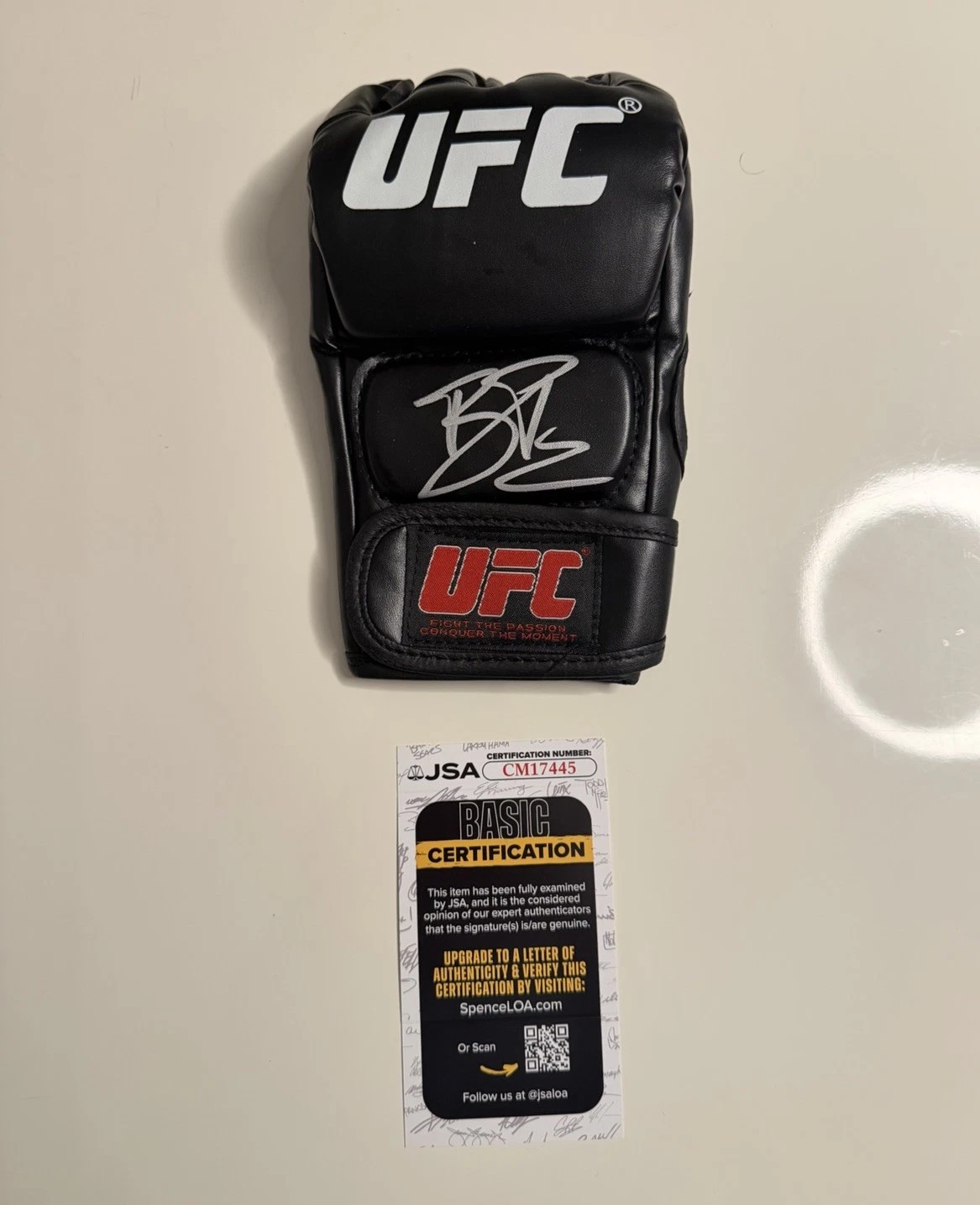 Jiri Prochazka Autographed UFC MMA Glove Champ Rare JSA COA