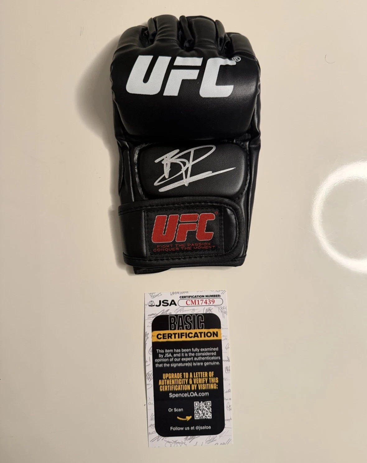 Jiri Prochazka Autographed UFC MMA Glove Champ Rare JSA COA
