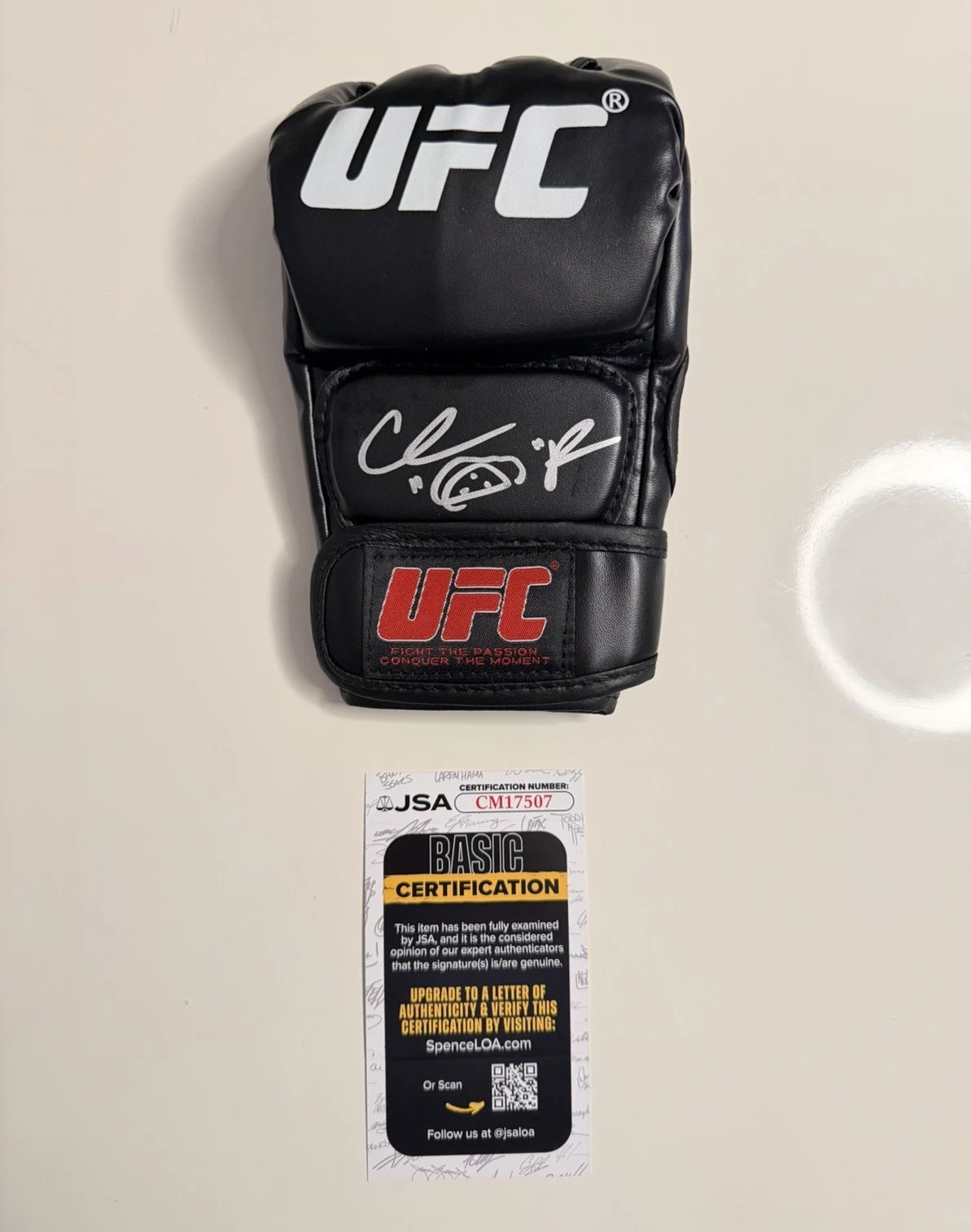 Chris Padilla Autographed UFC Glove MMA Rare Taco JSA COA