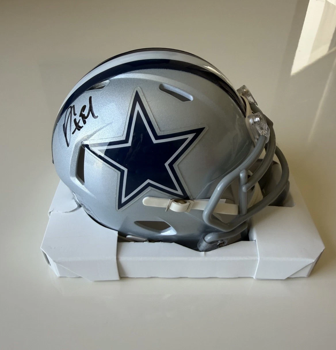 Demarcus Ware Dallas Cowboys Autographed Mini Helmet Star Beckett